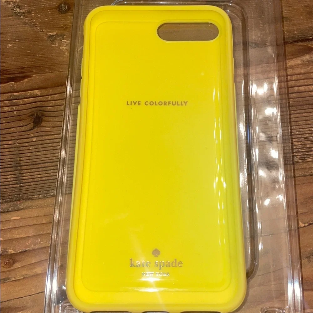 Kate Spade Yellow Case with White Daisy Design